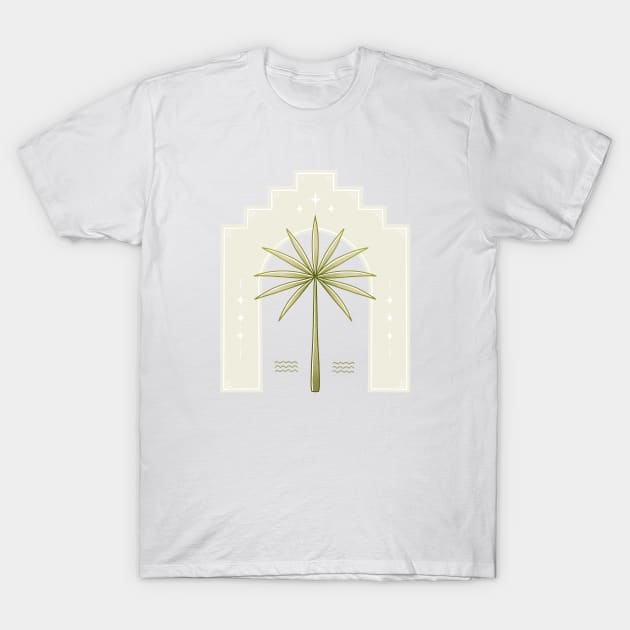 Lone Palm Tree T-Shirt by Barlena